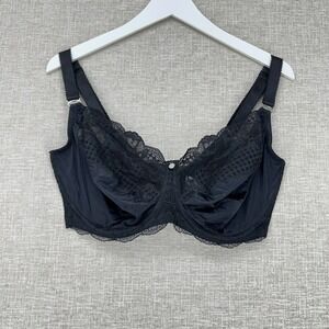 Fantasie Reflect Bra Womens 34J Black Lace Balconette Underwire FL101801BLK